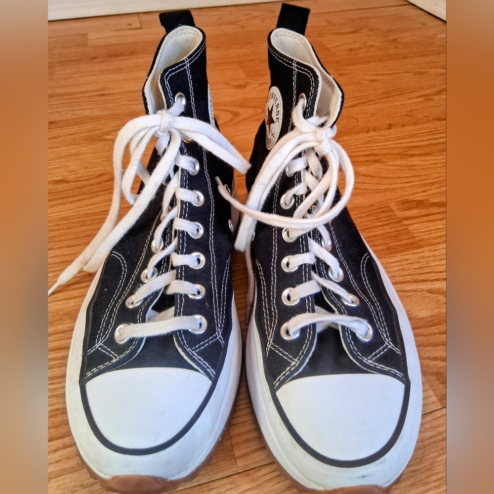 Converse, AllStar, Chuck Taylor High Top Shoes Sz 9.5 W Or 8 M, Like New, Worn - Picture 7 of 8